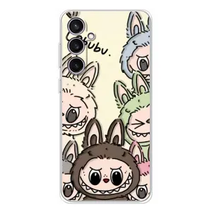 Чохол з Лабубу на Samsung Galaxy S24 FE (Золота мавпа Bored Ape)