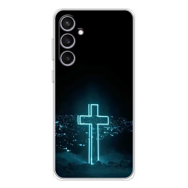 Чохол з принтом «Хрест і місто» для Samsung Galaxy S24 FE Чохол з принтом «Хрест і місто» для Samsung Galaxy S24 FE