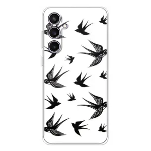 Чехол с птицами на Samsung Galaxy S24 FE (VPrint) (Ласточки)