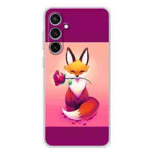 Чохли з картинкою Лисичка для Samsung Galaxy S24 FE (VPrint) (Лиса з трояндою)