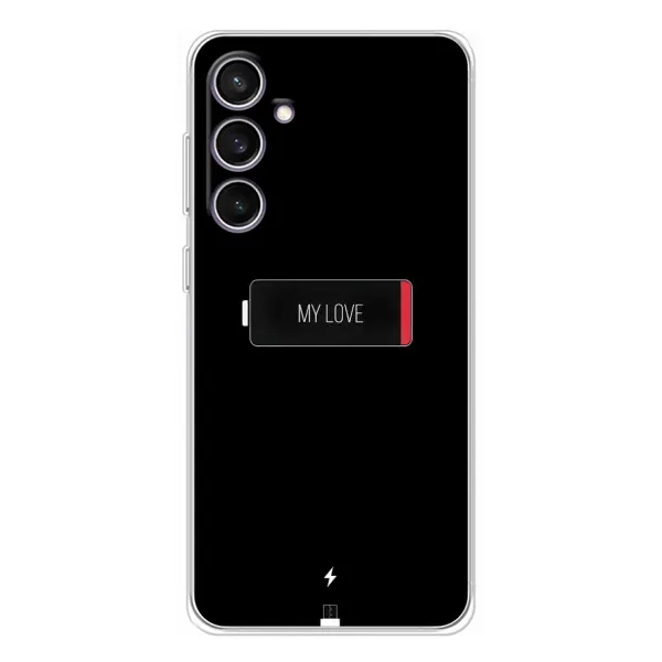 Чехол с принтом «Love battery» для Samsung Galaxy S24 FE