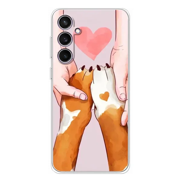 Чохол з принтом «Любовь до собак» для Samsung Galaxy S24 FE