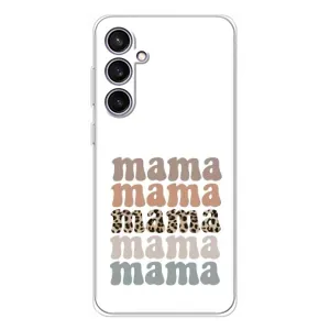 Чехлы для мамы на Samsung Galaxy S24 FE (Текстовый коллаж мама)