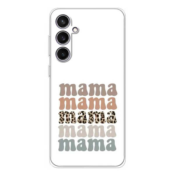 Чехол с принтом «Текстовый коллаж мама» для Samsung Galaxy S24 FE Чехол с принтом «Текстовый коллаж мама» для Samsung Galaxy S24 FE