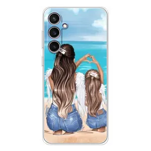 Чехол с печатью для Samsung Galaxy S24 FE - (Мама с ребенком) (AlphaPrint) (Мама с доченькой)