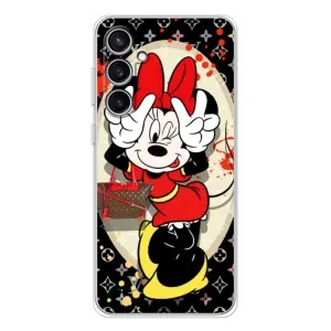 Чехол Disney Mouse Samsung Galaxy S24 FE (PREMIUMPrint) (Минни peace)