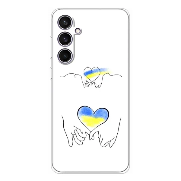 Чохол з принтом «Мир Україні» для Samsung Galaxy S24 FE