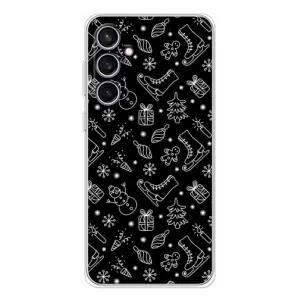 Новогодние, Праздничные Чехлы для Samsung Galaxy S24 FE - 2024 год (Новогодний фон)