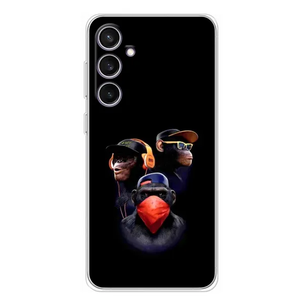 Чехол с принтом «Три обезьяны» для Samsung Galaxy S24 FE Чехол с принтом «Три обезьяны» для Samsung Galaxy S24 FE