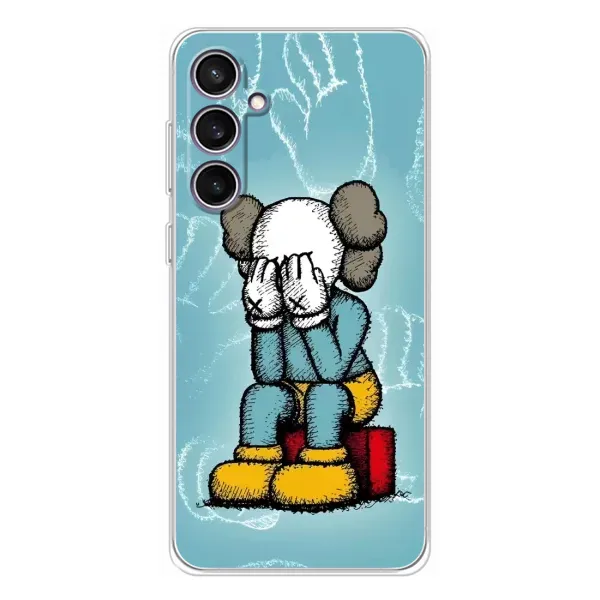 Чехол с принтом «Плач Bearbrick» для Samsung Galaxy S24 FE