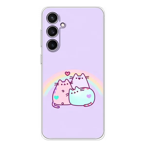 Чохол з принтом «Радужний котик» для Samsung Galaxy S24 FE Чохол з принтом «Радужний котик» для Samsung Galaxy S24 FE