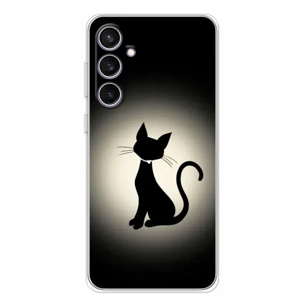 Чохол з принтом «Силует котика» для Samsung Galaxy S24 FE