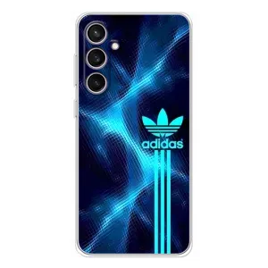 Чохли Адидас для Samsung Galaxy S24 FE (AlphaPrint) (Синій Адідас)