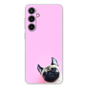 Чехлы с собаками для Samsung Galaxy S24 FE (VPrint) (Смешная собака)