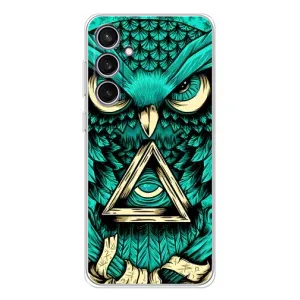Чехол с птицами на Samsung Galaxy S24 FE (VPrint) (Сова с глазом)
