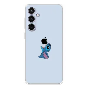 Чохол з принтом Стіч на Samsung Galaxy S24 FE (Stitch apple)