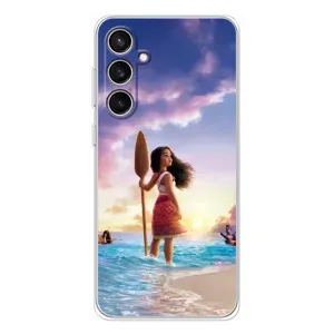 Чохол з мультфільмом Ваяна Samsung Galaxy S24 FE (Моана з веслом)