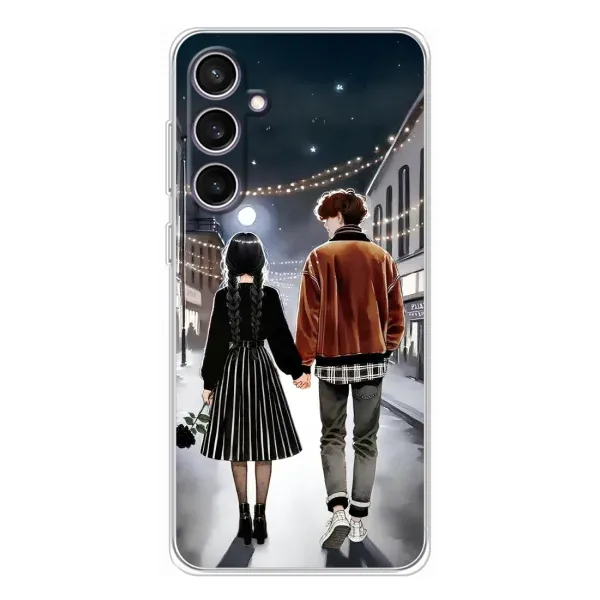 Чохол з принтом «Венздей та Тайлер» для Samsung Galaxy S24 FE Чохол з принтом «Венздей та Тайлер» для Samsung Galaxy S24 FE