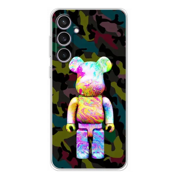 Чехол с принтом «Яркий Bearbrick» для Samsung Galaxy S24 FE