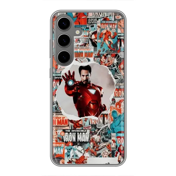 Чохол з принтом «Айронмен» для Samsung Galaxy S24 Plus