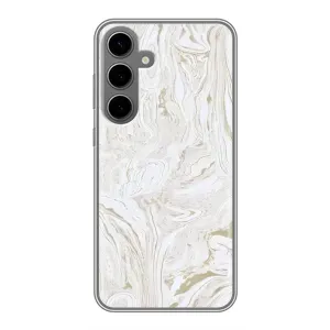 Мраморний чехол на Samsung Galaxy S24 Plus (VPrint) (Білий мрамор)