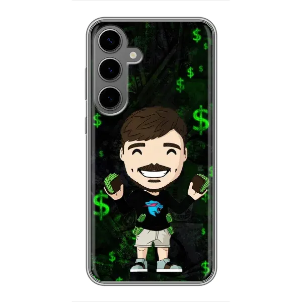 Чохол з принтом «Блогер Beast» для Samsung Galaxy S24 Plus