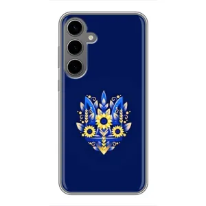 Чехлы для Samsung Galaxy S24 Plus  Укр. Символика (AlphaPrint) (Цветочный Герб)