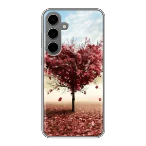 Чехлы для любимой на Самсунг Галаксі S24 Плюс (VPrint) (Дерево серце)