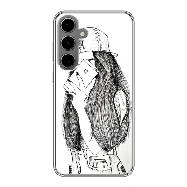 Чохол з принтом «Фото дівчини» для Samsung Galaxy S24 Plus