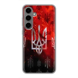 Украинские Чехлы для Samsung Galaxy S24 Plus с картинкой УПА (AlphaPrint) (ГЕРБ УПА)