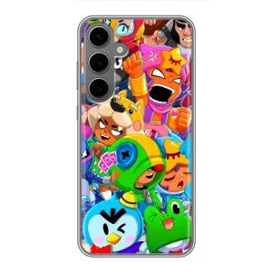 Чехлы Brawl Stars для Samsung Galaxy S24 Plus (AlphaPrint) (Герої Бравл Старс)