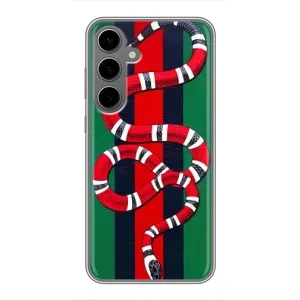 Чохли  GUCCI для Самсунг Галаксі S24 Плюс (AlphaPrint) (Gucci змія)
