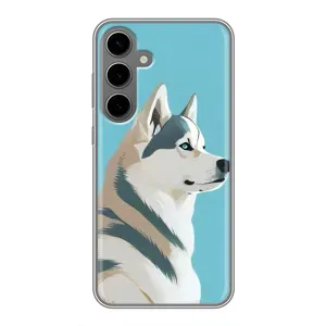 Чохол з Хаскі Samsung Galaxy S24 Plus - (AlphaPrint) (Хаскі арт)