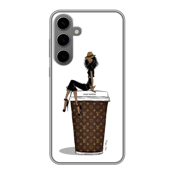 Чехол с принтом «кофе LOUIS VUITTON» для Samsung Galaxy S24 Plus