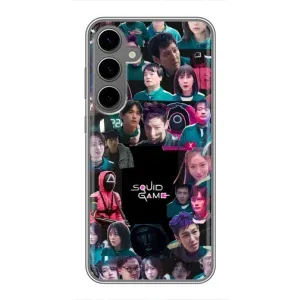 Чохол Гра в кальмара для Samsung Galaxy S24 Plus (Колаж Гра кальмара)