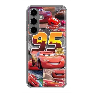 Силіконовий чохол Маквін для Samsung Galaxy S24 Plus (Колаж Блискавка Маквін)
