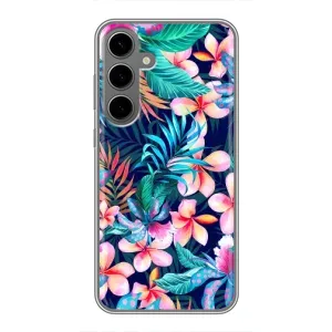 Чохол для Самсунг Галаксі S24 Плюс - з принтом (Дизайнерські) (AlphaPrint) (Мальовничі квіти)