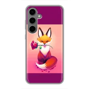 Чохли з картинкою Лисичка для Samsung Galaxy S24 Plus (VPrint) (Лиса з трояндою)