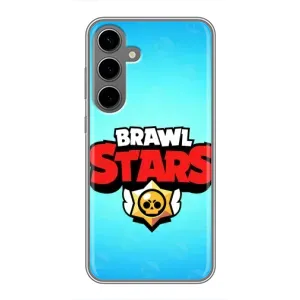 Чехлы Brawl Stars для Samsung Galaxy S24 Plus (AlphaPrint) (Лого Бравл Старс)
