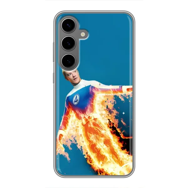 Чохол з принтом «Людина-факел у вогні» для Samsung Galaxy S24 Plus Чохол з принтом «Людина-факел у вогні» для Samsung Galaxy S24 Plus