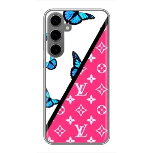 Бренднові Чохли для Samsung Galaxy S24 Plus - (PREMIUMPrint) (Мода LV)