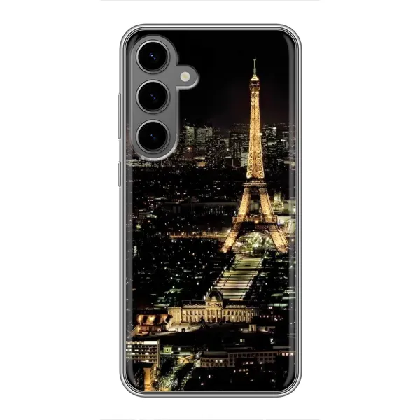 Чохол з принтом «Нічний Париж» для Samsung Galaxy S24 Plus