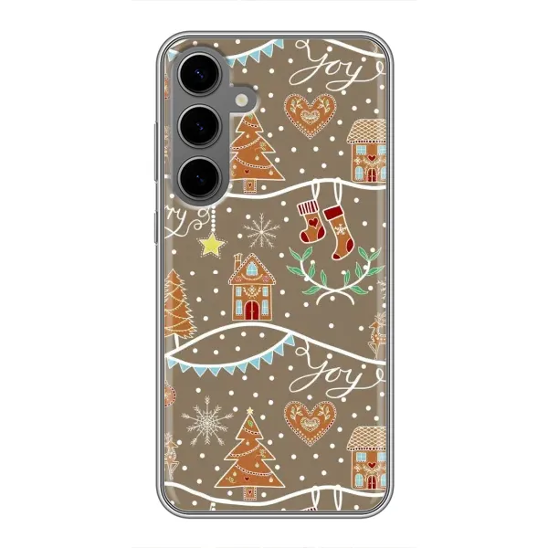 Чехол с принтом «Новогодние пряники» для Samsung Galaxy S24 Plus