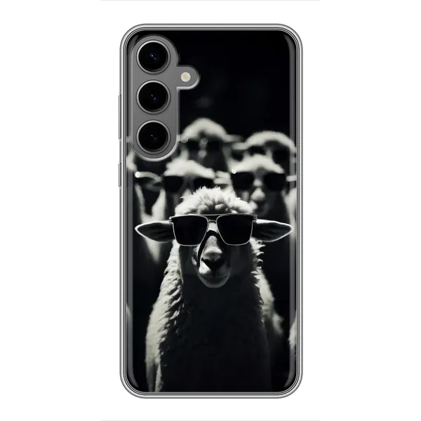 Чехол с принтом «Овечка в очках» для Samsung Galaxy S24 Plus