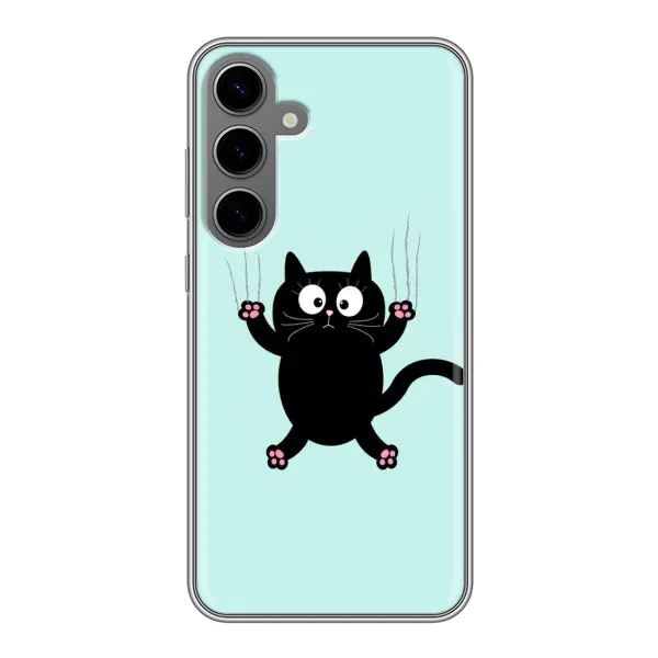 Чехол с принтом «Падающий кот» для Samsung Galaxy S24 Plus