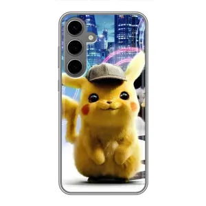 Чохол з Пікачу на Samsung Galaxy S24 Plus (Пікачу в місті)