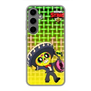 Чехлы Brawl Stars для Samsung Galaxy S24 Plus (AlphaPrint) (Поко в самбреро)