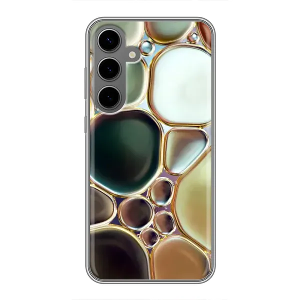 Чехол с принтом «Радужный Мрамор» для Samsung Galaxy S24 Plus