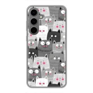 Чохли з Котиками для Samsung Galaxy S24 Plus (VPrint) (Мальовані котики)