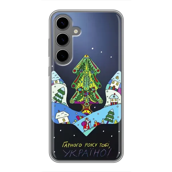 Чохол з принтом «Різдвяний герб» для Samsung Galaxy S24 Plus